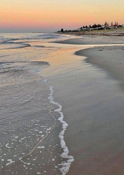 Clear Coastal Distance With Pink Sky Photography Art | Goodwin Creative Designs