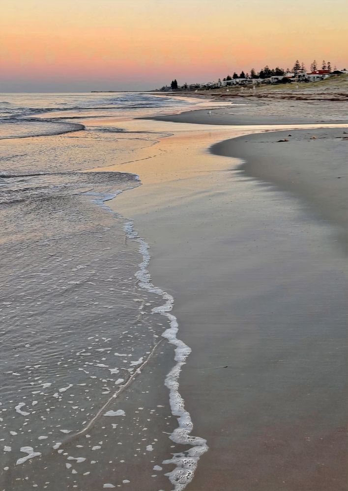 Clear Coastal Distance With Pink Sky Photography Art | Goodwin Creative Designs