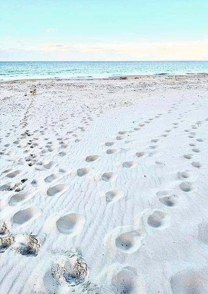 Footsteps At The Edge Of Sea And Sky Photography Art | Goodwin Creative Designs