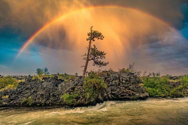 Rainbow at Deschutes River, Oregon