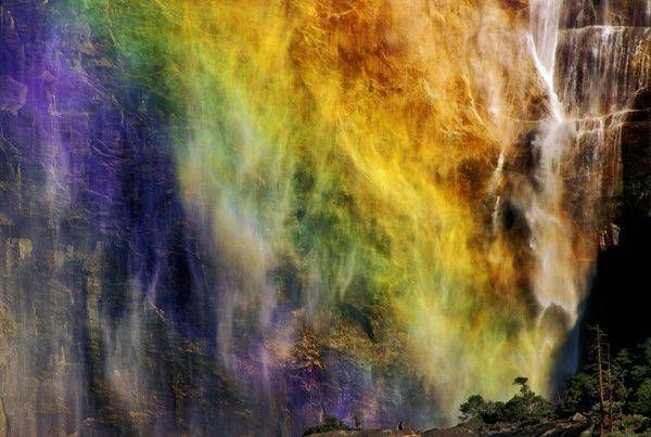 Rainbow, Upper Falls, Yosemite