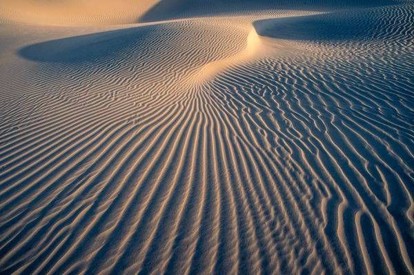 Mesquite Sand Dunes Shapes, Death Valley