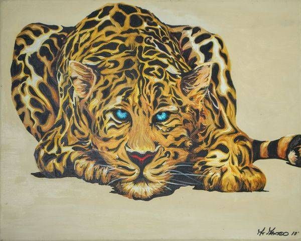 Leopard Patiently Waiting Art | Maxted Art