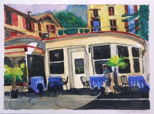 Verrückt Bistro Bar (Small) Art | Courtney Miller Bellairs Artist