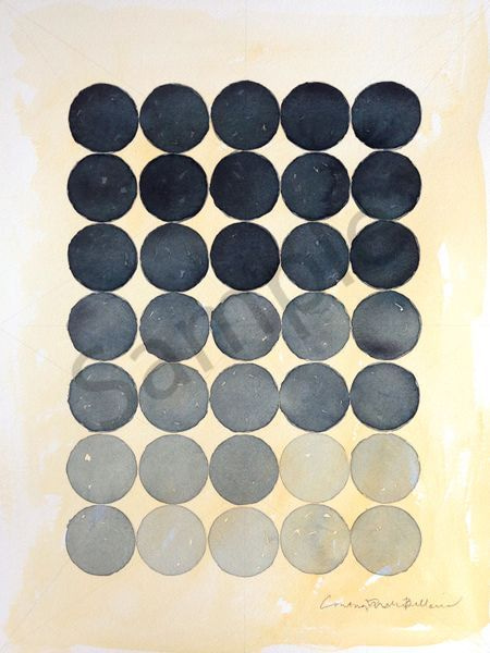 Gray Circles Art | Courtney Miller Bellairs Artist