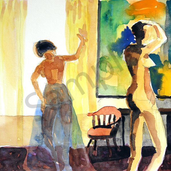 Blue Skirt Art | Courtney Miller Bellairs Artist