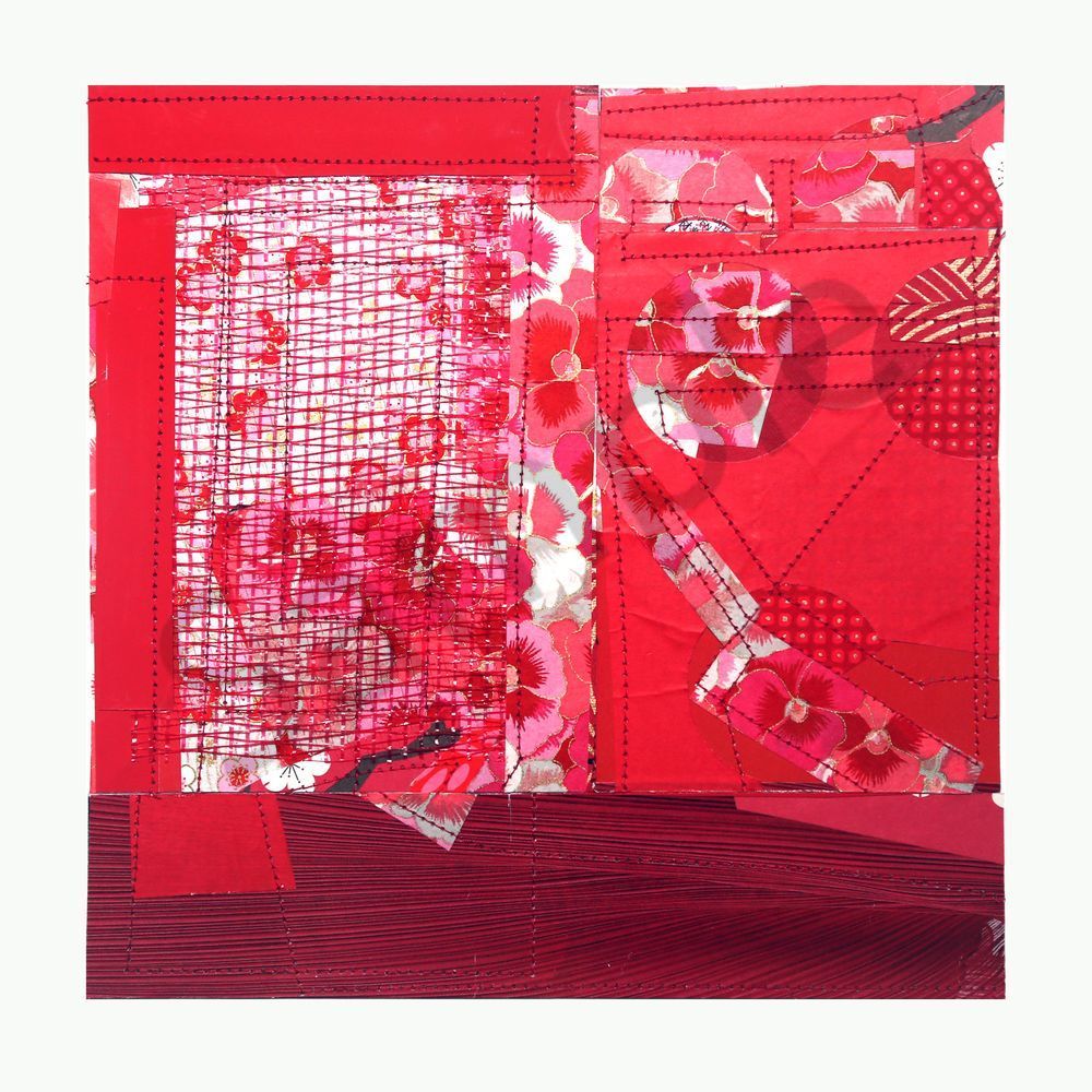 831 Crimson Garden Copy Art | Courtney Miller Bellairs Artist