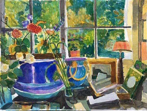 The Gardener's Window Art | Courtney Miller Bellairs Artist