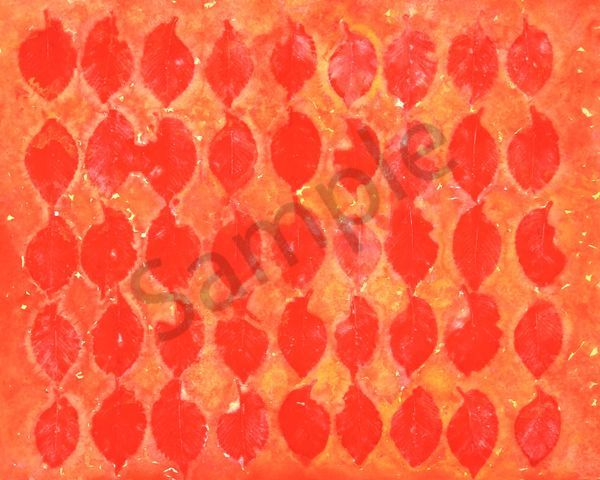 Orange Leaves Art | Courtney Miller Bellairs Artist