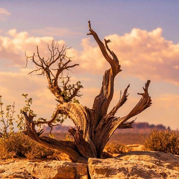 Desert Tree at Sunset — Fine Art Landscape Photo Prints
