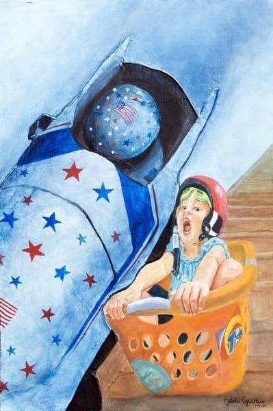 Basket Case Bobsled Art | Debbi Graham Fine Art