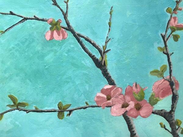 Quince Blossoms. Art | Mary Anne Buckwald Fine Art