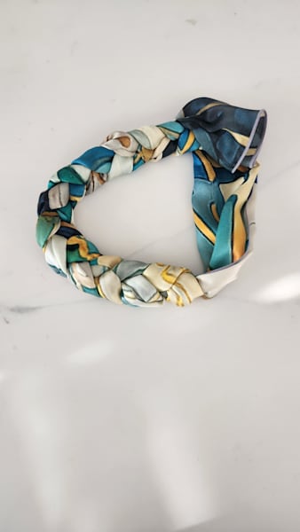 “Paperwhite” Silk Scarf #2 of 6