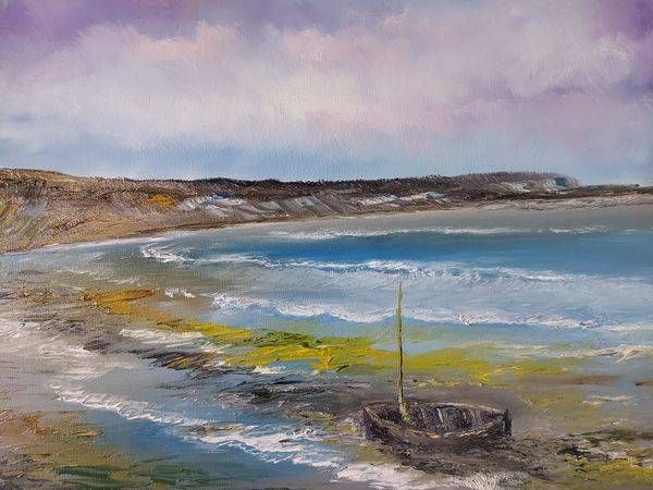 Donegal Beach Boat Art | MOLPRINTART