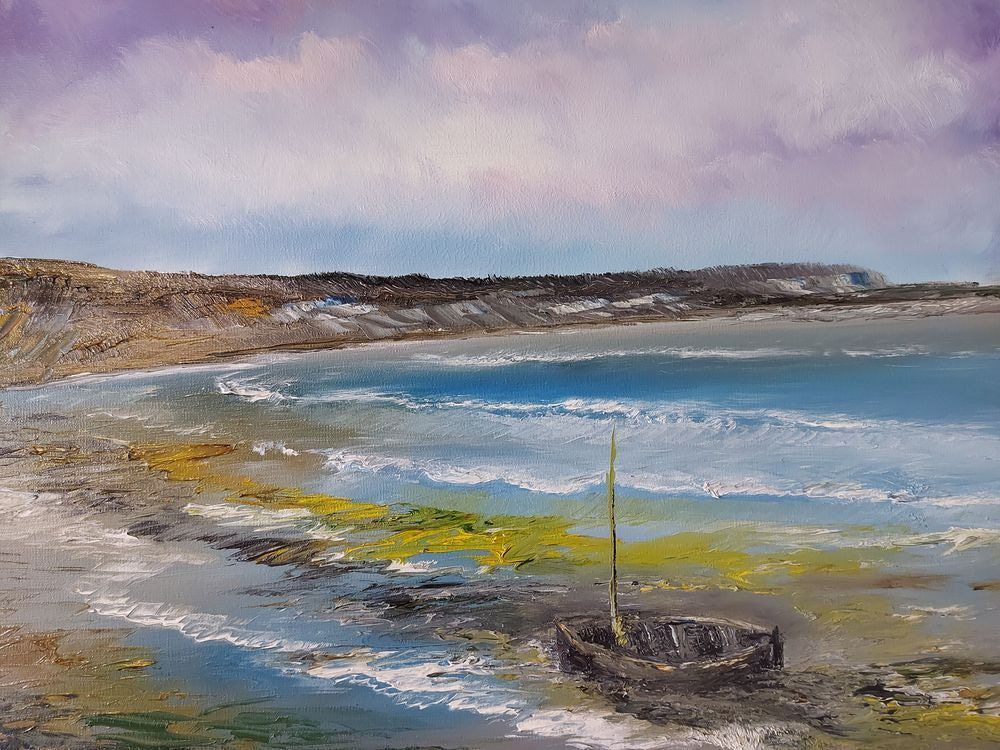 Donegal Beach Boat Art | MOLPRINTART