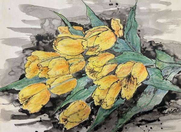 Tulips Art | Hue & Heart Studio