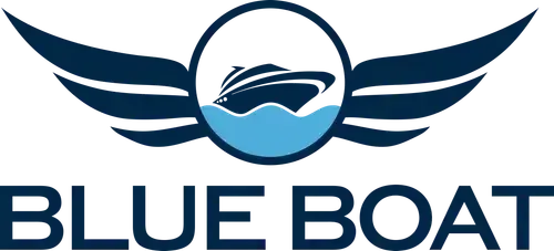 Blue Boat Art 