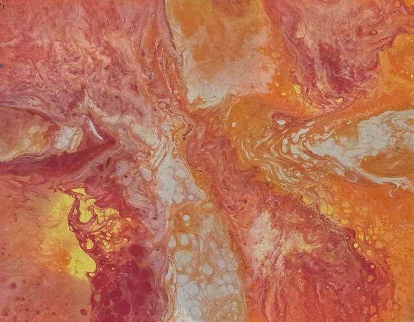 Orange Burst Art | Hart Artistry
