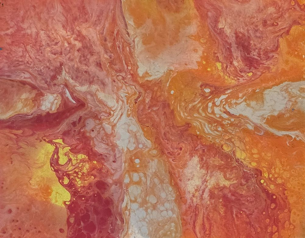 Orange Burst Art | Hart Artistry