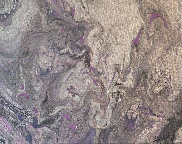 Lavendar Pour Art | Hart Artistry