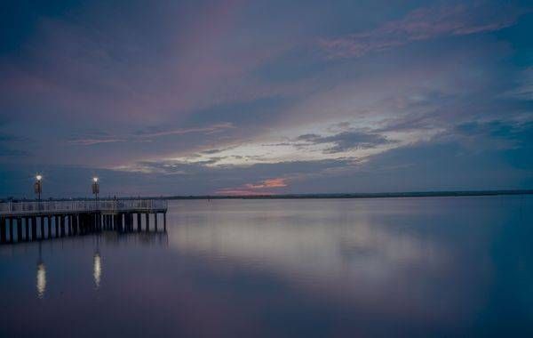 Pier At Dusk Photography Art | Coastal Fine Art Gallery