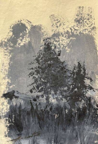 Monochrome Textured Forest