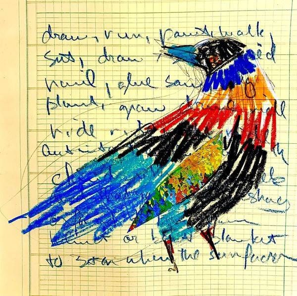 Black Bird Art | L BaLoMbiNi / red paint studio