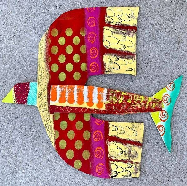 Red Hawk Art | L BaLoMbiNi / red paint studio