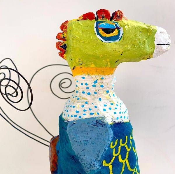 Parrot Art | L BaLoMbiNi / red paint studio