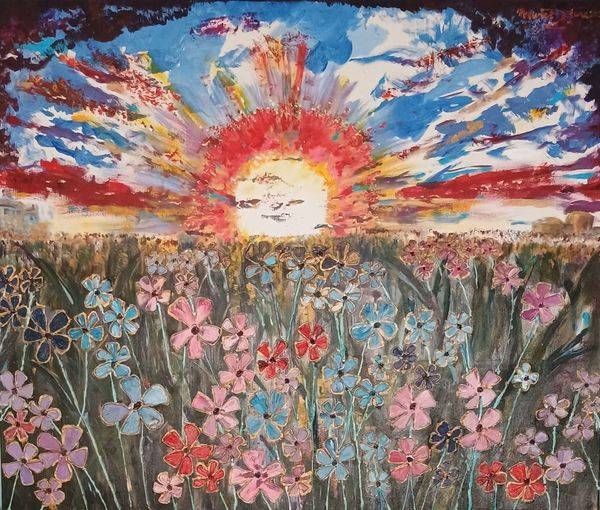 Sun And Flowers