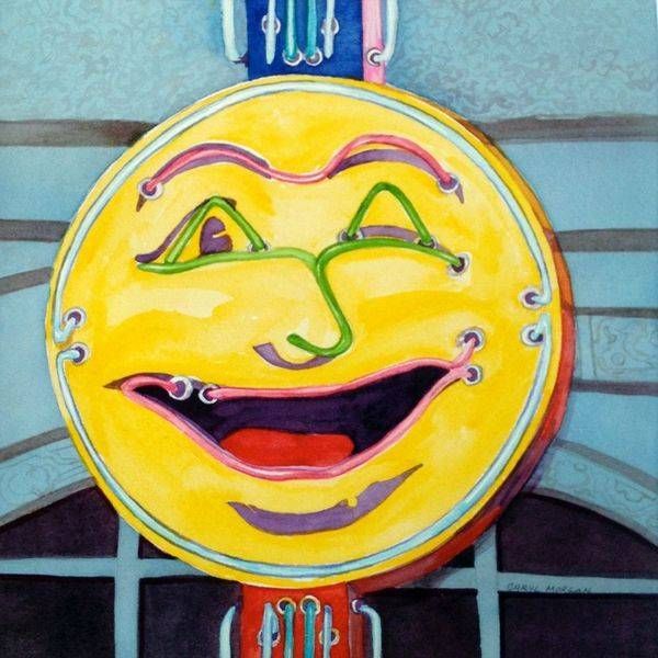 Winking moon