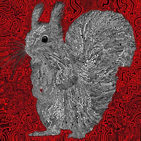 Red Squirrel Toae Art | marccraig