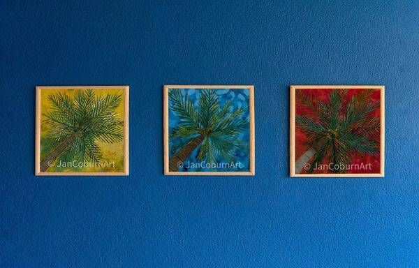 One Palm, Three Stories Art | Jan Coburn Art