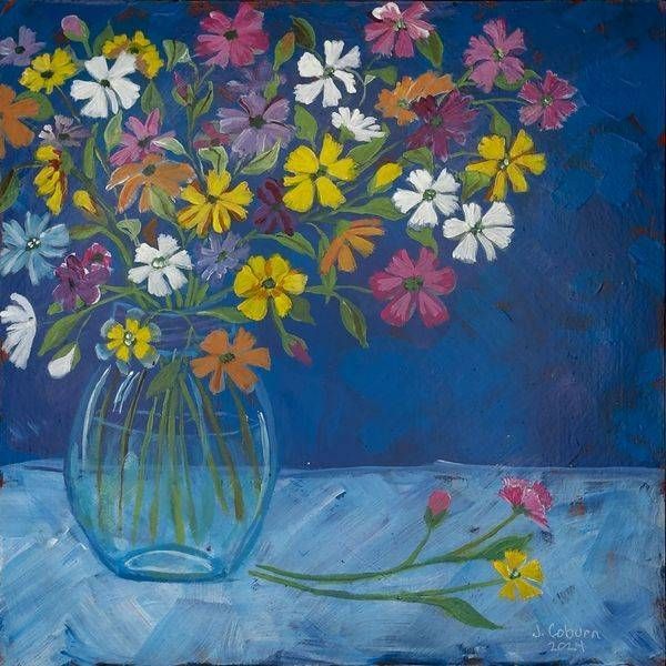 Flowers Unscripted Art | Jan Coburn Art