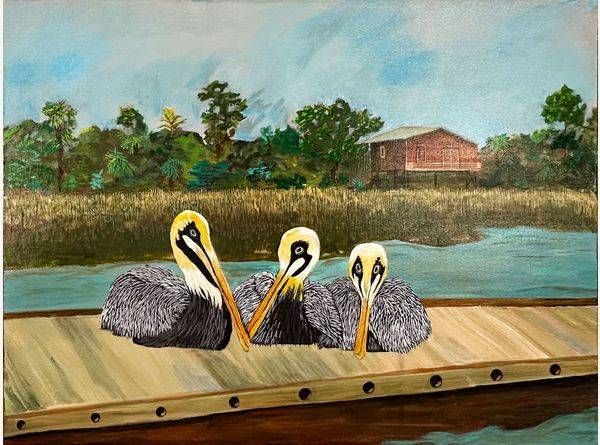 Dockside Gossip Art | Jan Coburn Art