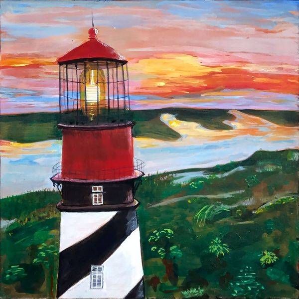 Beacon At Sunset Art | Jan Coburn Art