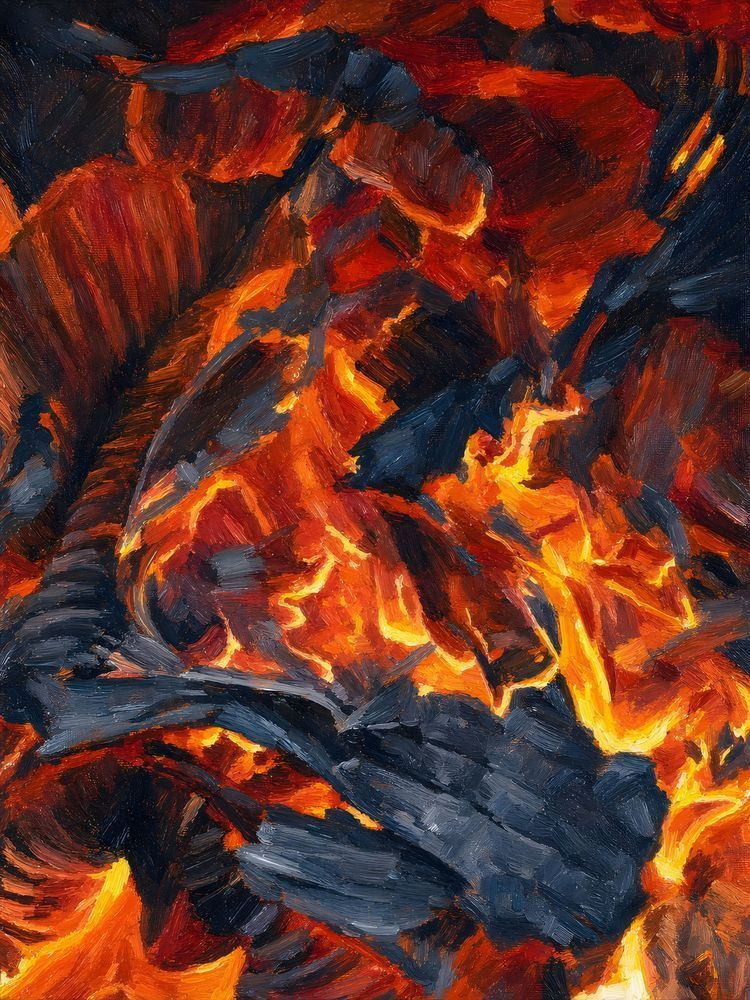 Autumn Bonfire Art | Jo Conti