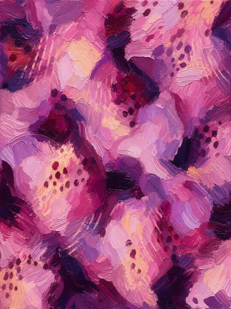 Abstract Foxgloves Acrylic Art | Jo Conti