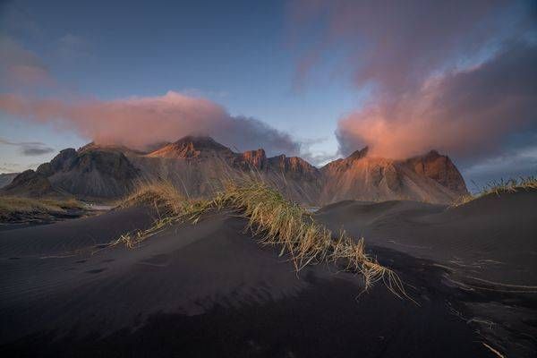 Vestrahorn Black Sand Sunrise Photography Art | Brandon Bishop Photography