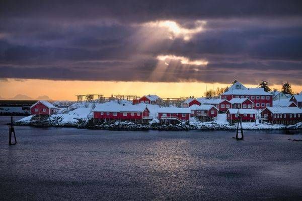 Reine With Sun Photography Art | Brandon Bishop Photography