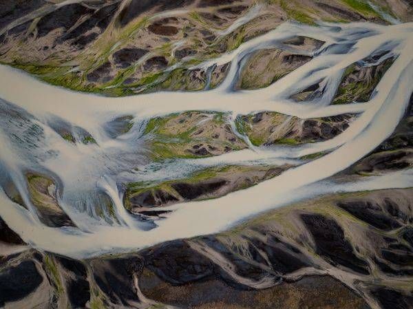 Icelandic Riverbraids Photography Art | Brandon Bishop Photography