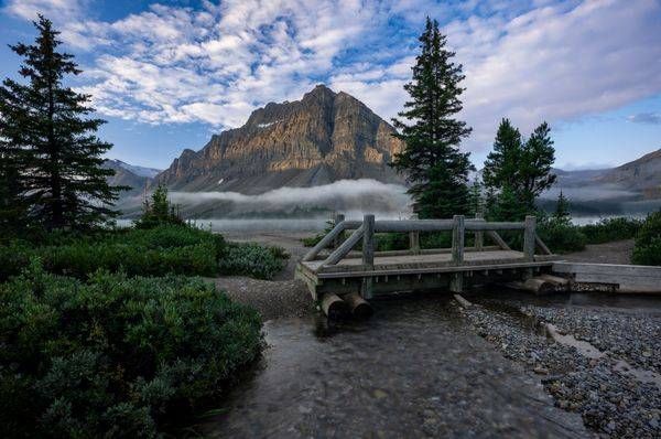 Bridge At Bow Lake Photography Art | Brandon Bishop Photography