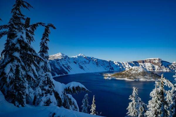 Winter At Crater Lake Photography Art | Brandon Bishop Photography
