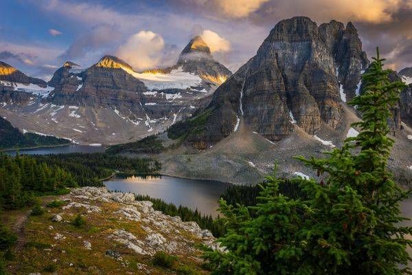 Sunset At Mt Assinaboine Photography Art | Brandon Bishop Photography
