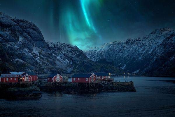 Nusfjord Aurora Photography Art | Brandon Bishop Photography