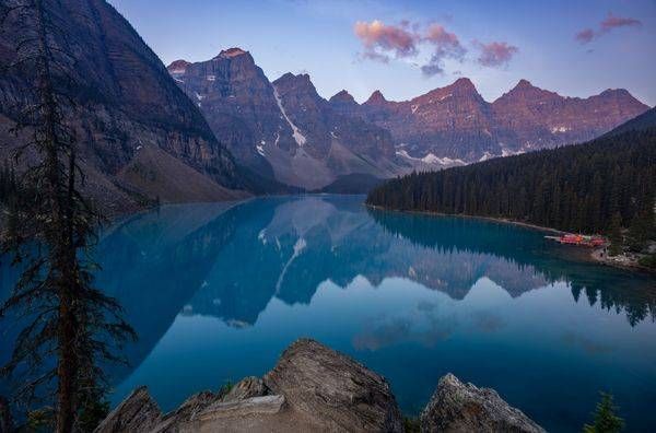Glowing Moraine Lake Photography Art | Brandon Bishop Photography