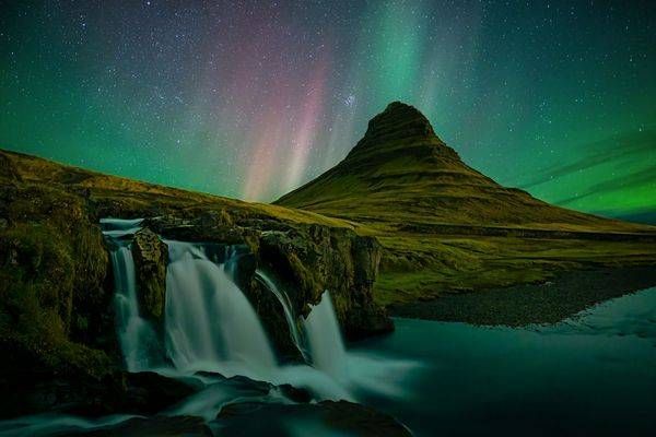 Kirkjufellsfoss Aurora Photography Art | Brandon Bishop Photography