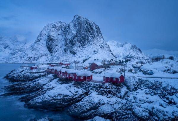 Hamnøy In Snow Photography Art | Brandon Bishop Photography