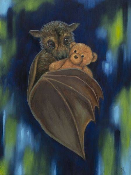 bat and teddy bear