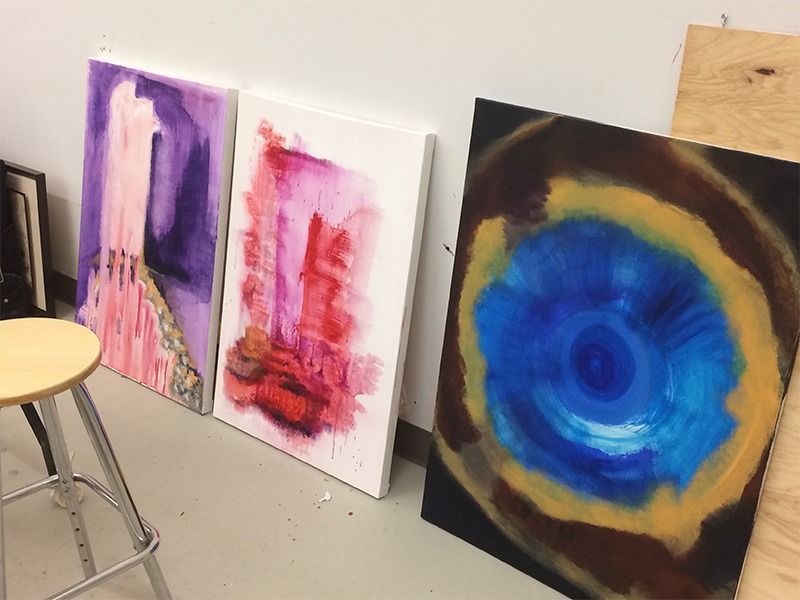 Anne Reid Artist — abstract work in progress